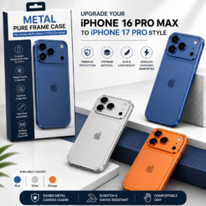 Metal Pure Frame Converter Case for iPhone 16 Pro Max to iPhone 17 Pro Look