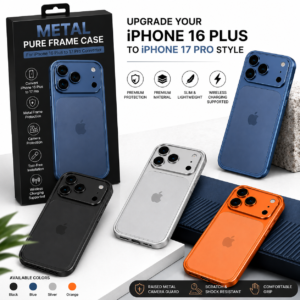 Metal Pure Frame Converter Case for iPhone 16 Plus to iPhone 17 Pro Look