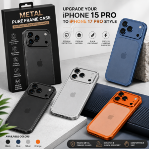 Metal Pure Frame Converter Case for iPhone 15 Pro Max to iPhone 17 Pro Look