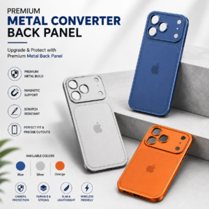 Premium Metal Back Panel Converter Case for iPhone 13 Pro to iPhone 17 Series